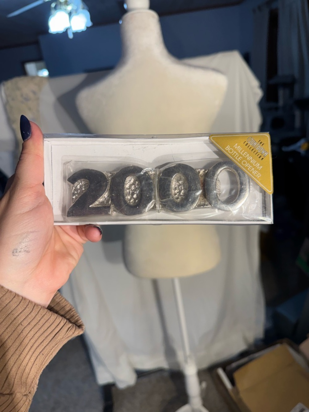 Millennium 2000 Silver Number Bottle Opener
